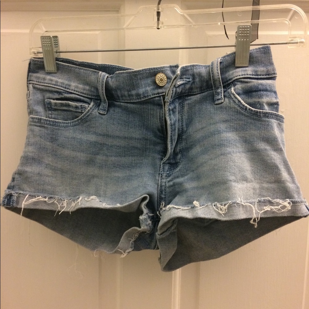 Abercrombie and fitch  light wash jean shorts